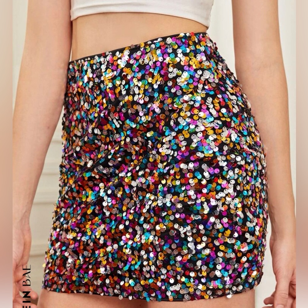 sparkly mini skirt!